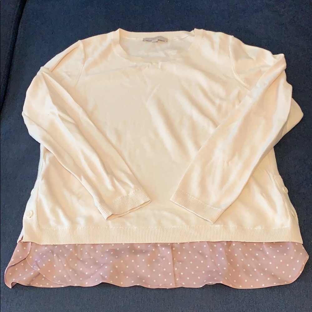 Ann Taylor Loft Mixed Media Sweater